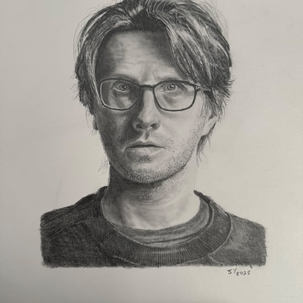 Original framed A3 portrait of Steven Wilson 