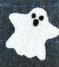 Herringbone Wool Book Sleeve: Ghost, paperback protector - Image 3