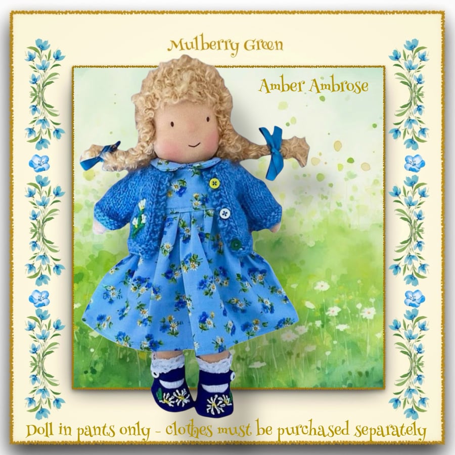 Amber Ambrose - a handcrafted Mulberry Green doll