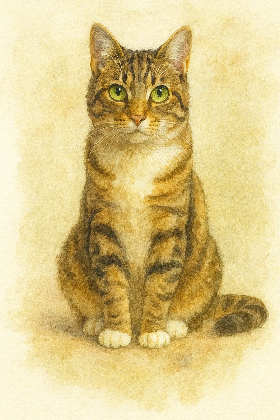 watercolour pet portraits A3 size