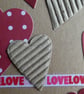 Love Hearts Card - Kraft - Anniversary, Valentine  - Image 3