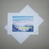 original art hand painted watercolour landscape greetings card ( ref FA 411 B4 )