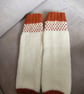 Hand knitted chunky anklet tube socks bed socks lounge socks boot socks
