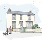 Custom made to order Personalised house sketch 