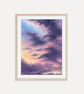Large Purple Clouds Wall Art Print, Dreamy Cloudy Sky Painting for Bedroom