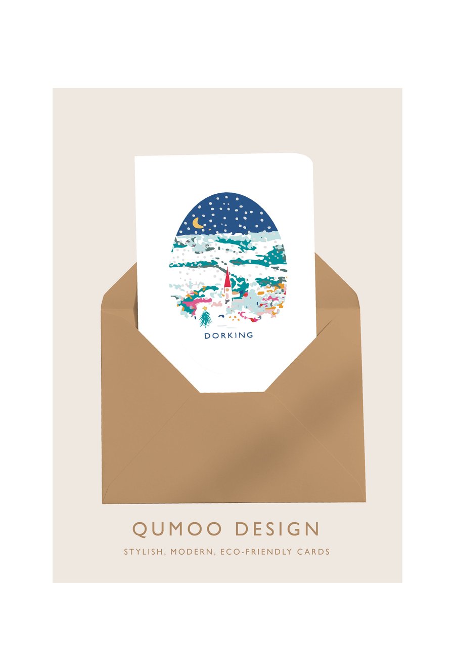 Christmas Card Dorking Surrey (QM273)