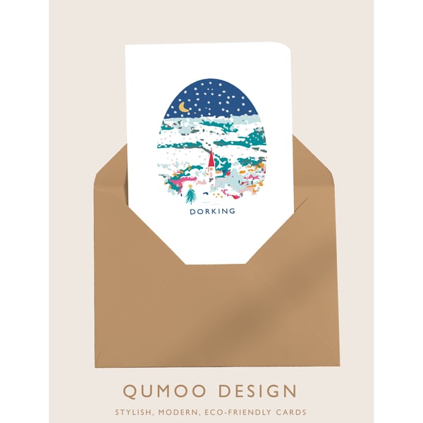 Christmas Card Dorking Surrey (QM273)