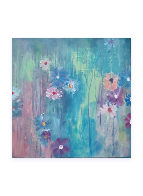 Bellis Perennis Acrylic on stretched canvas 