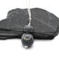 grey ceramic rose pendant necklace - Image 2