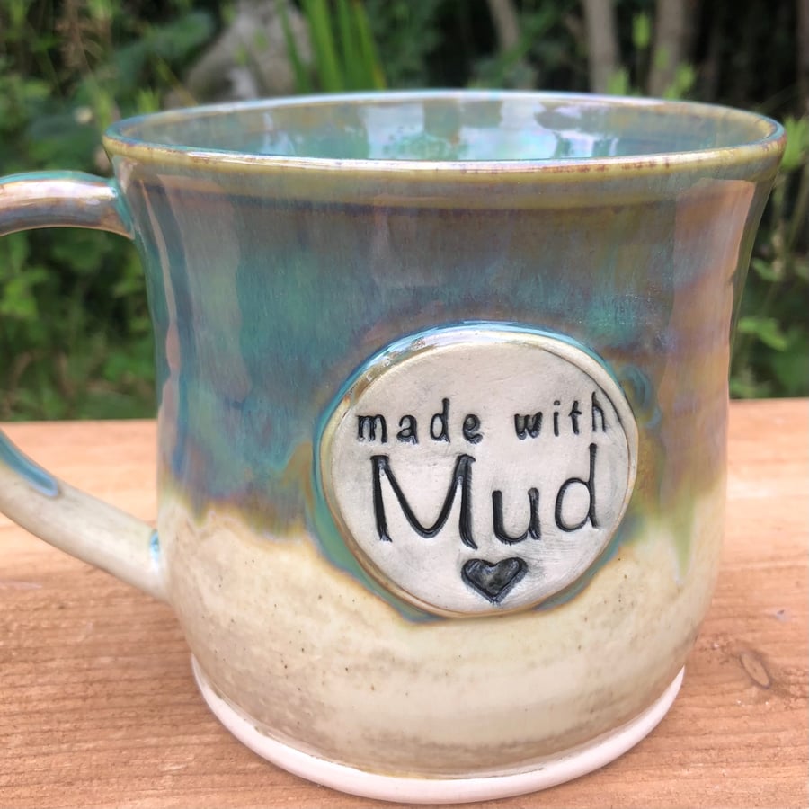 Wheel Thrown Pottery Ceramic Made With Mud Bucket Mug