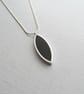 Textured Silver Leaf Pendant - Image 2