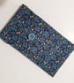 Floral themed Mobile Phone or Glasses Case in 100% cotton Button fastener 009