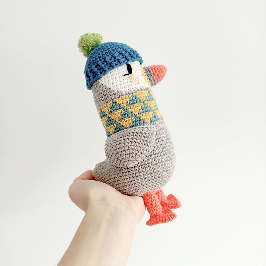 Puffin Animal Friend, Crochet Toy