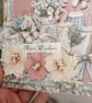 Handmade Floral Birthday Card (126) Shabby Chic & Blue 3D Greeting Card. - Image 5