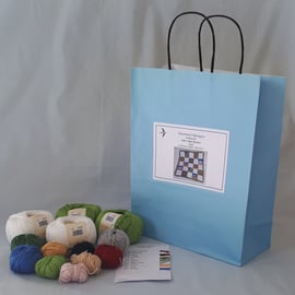 Safari Baby Blanket Knitting Kit small size 45cm x 60cm