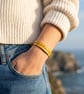 Morse Code Bracelet - Adjustable - Faux Leather - Choice of Colours - Image 5