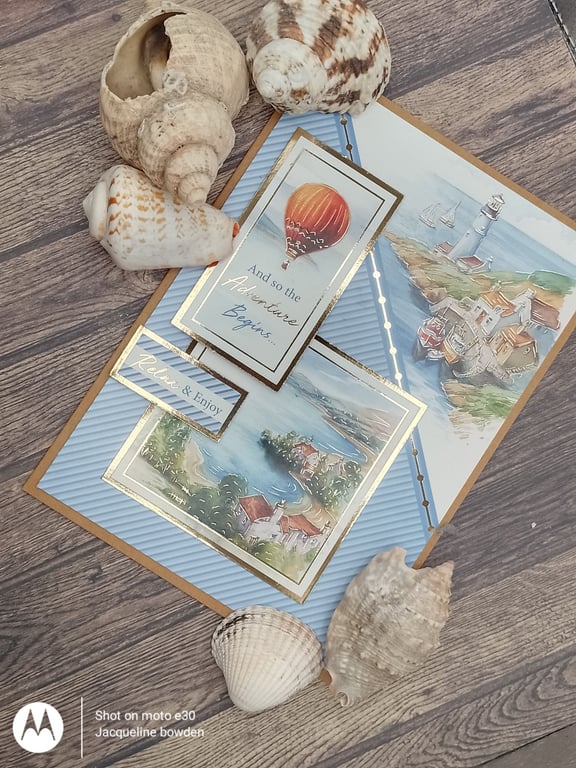 Birthday card  featuring Waterside Theme