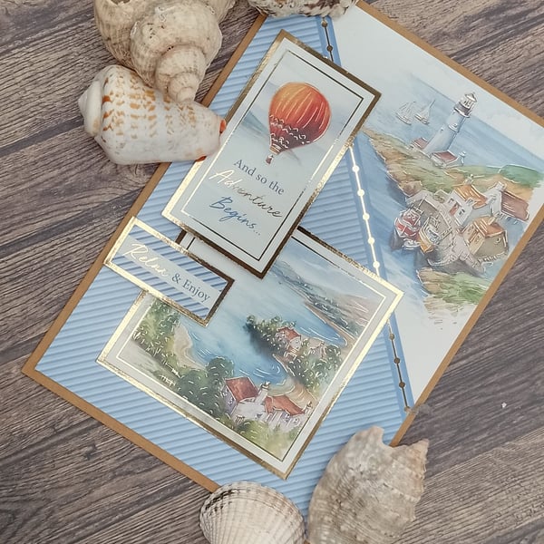 Birthday card  featuring Waterside Theme