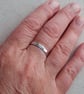 Sterling Silver Hammered Band Ring for Finger or Thumb - Image 4