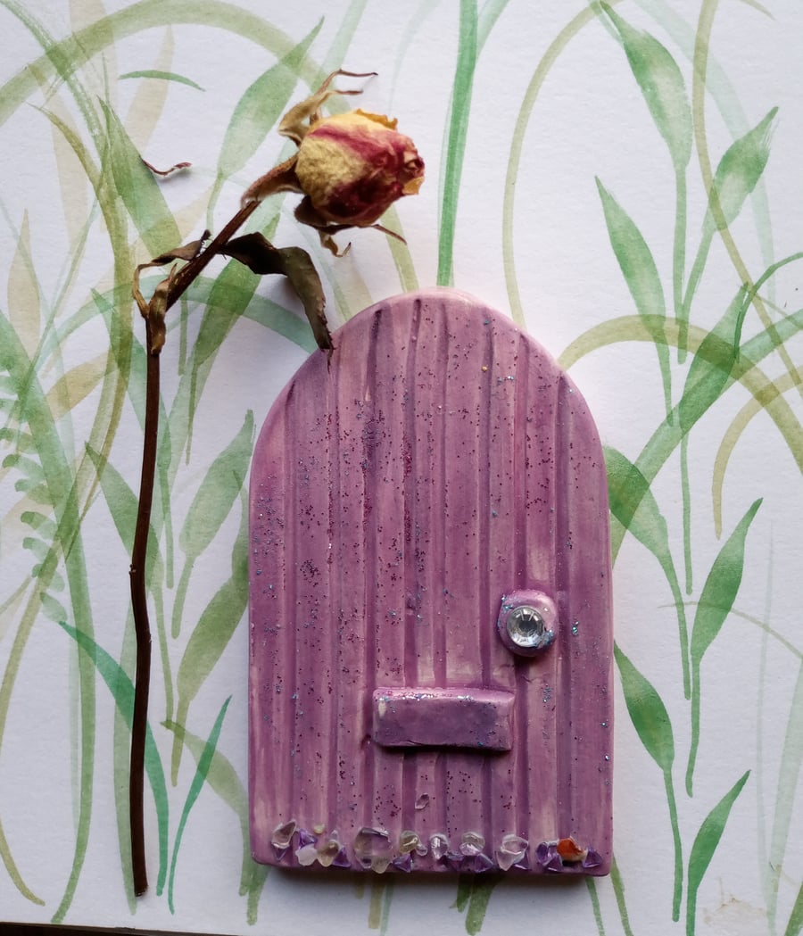 purple fairy door
