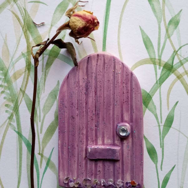 purple fairy door