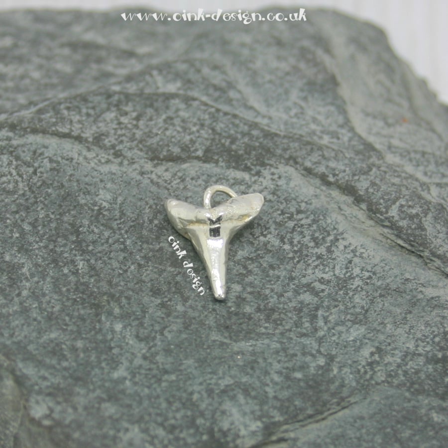 Fine Silver Sharks Tooth Pendant
