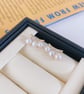 Classic Freshwater Pearl Stud Earrings in Gold