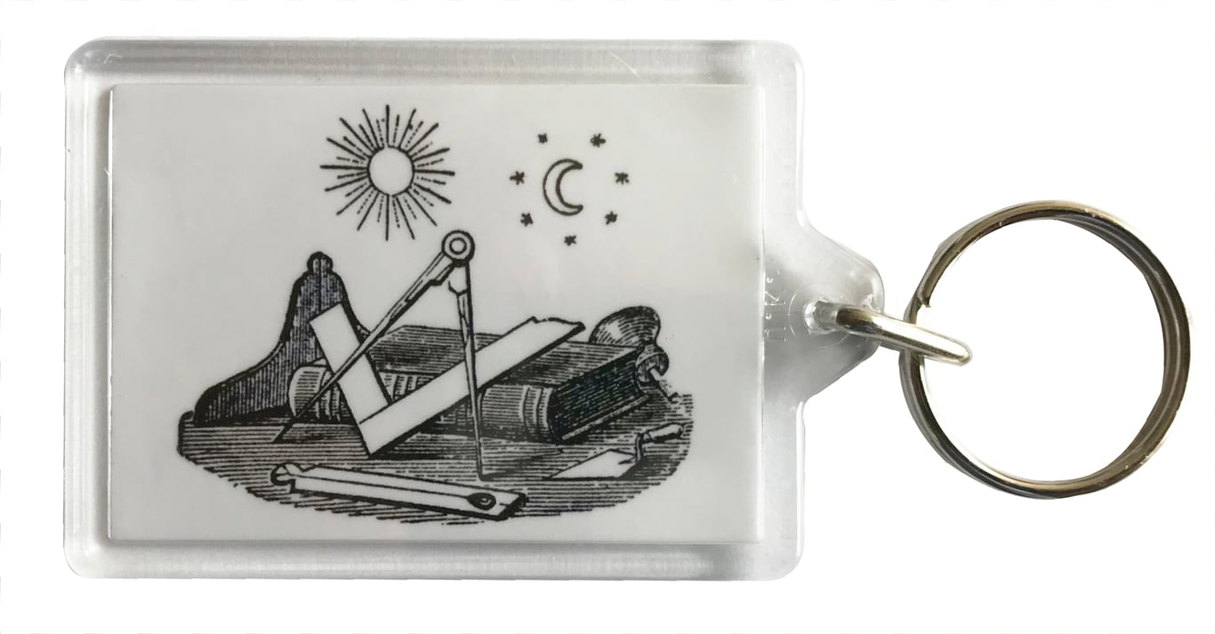 Landmarks of the Order (2) - Masonic - Keyring with 50x35mm Insert 