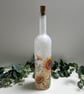Decoupage Bottle Light Sunflowers, Home Decor - Image 1