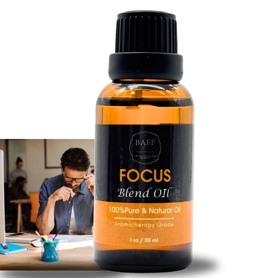 Focus Blend Essential Oil  100% Pure Aromatherapy Grade 30ml