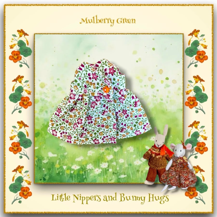 Pretty Floral Dress to fit the Little Nippers and Bunny Hugs