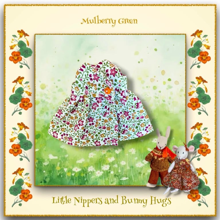 Pretty Floral Dress to fit the Little Nippers and Bunny Hugs