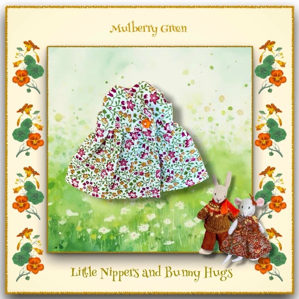 Pretty Floral Dress to fit the Little Nippers and Bunny Hugs
