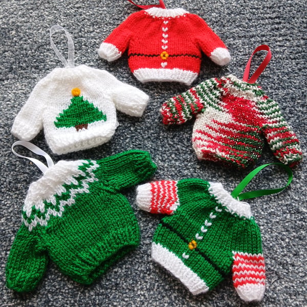 Mini Christmas Jumper Decorations 