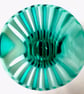 Handmade Ice Blue Fused Glass Bud Vase – Contemporary Artisan Glassware - Image 6