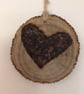 Unique Hand Crafted Double-Sided Wooden Hanging Decorations. Set of Six. - Image 8