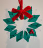 Fused Glass Wreath with berries