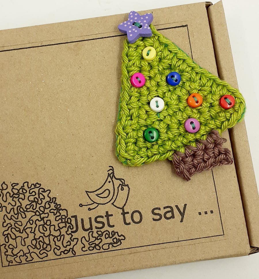 Reserved for Lois - Crochet Christmas Tree Magnet 