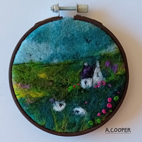 SCOTTISH BOTHY ON A HILLSIDE FARM 