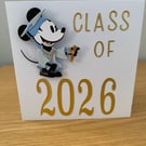 Handmade Disney Inspired Graduation Woobler Card