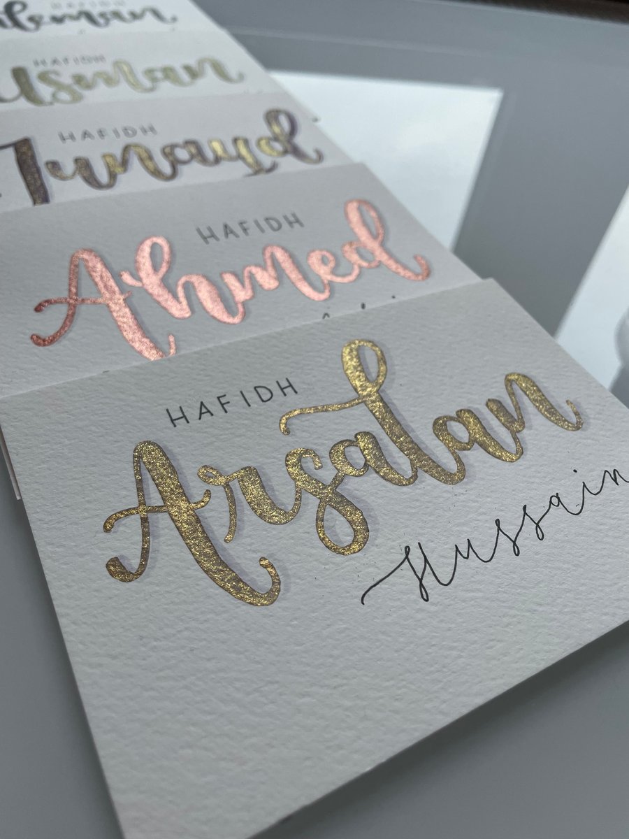 Hand Lettered Post Card