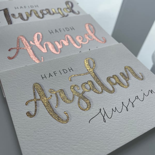 Hand Lettered Post Card