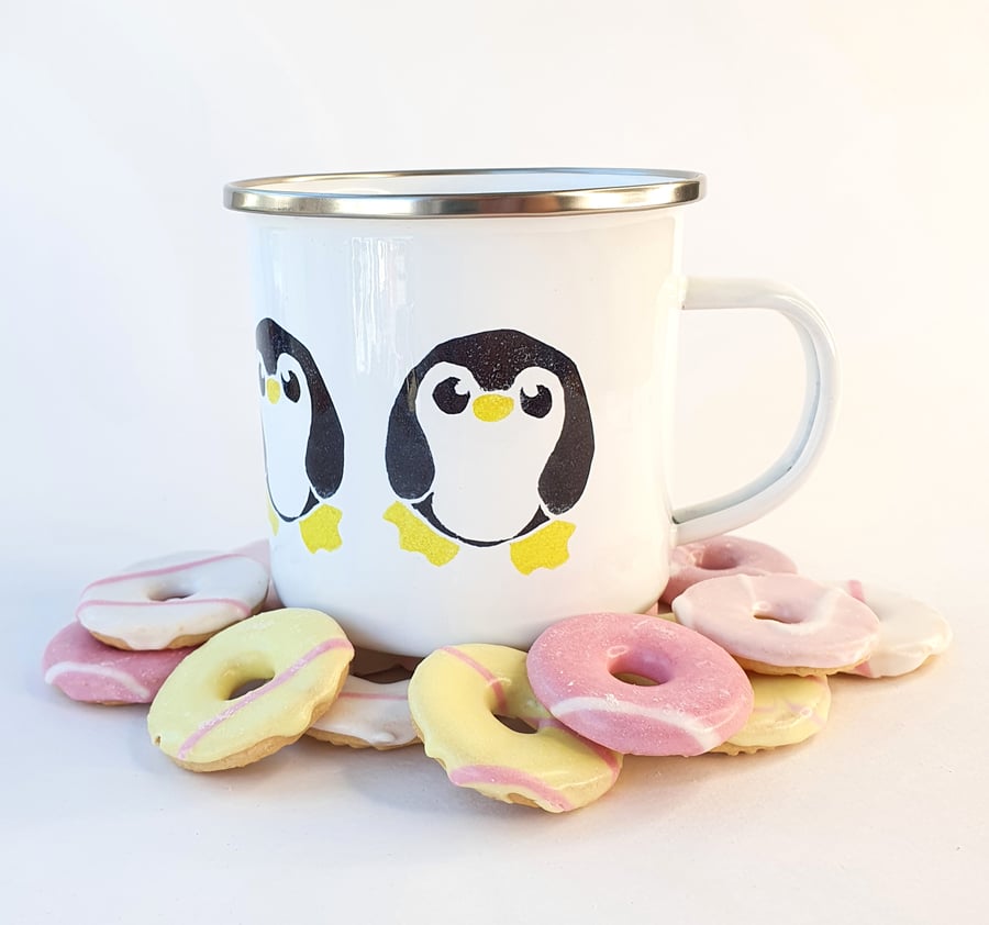  Penguin Enamel Mug