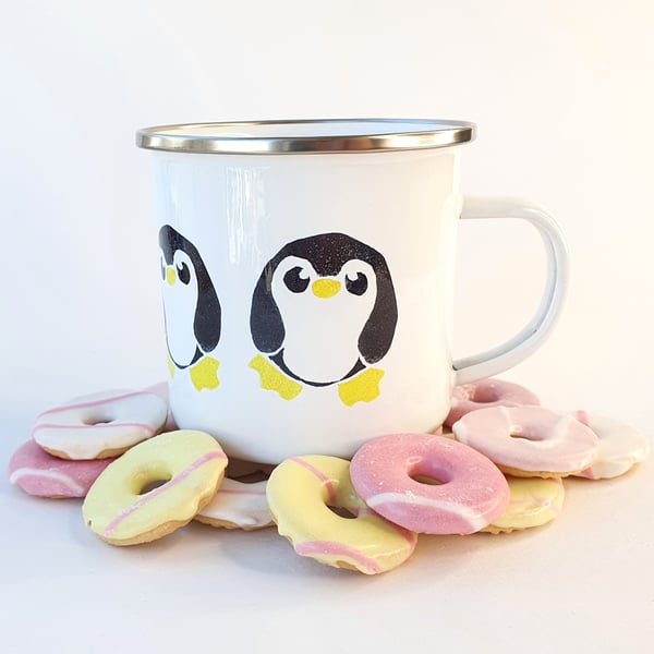  Penguin Enamel Mug