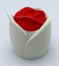 Small Red rose jewellery box, rose flower trinket pot