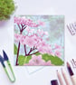 Pink Flower Card Collection - Lacecap Hydrangea, Echinacea. Peony, Nerine - Image 2