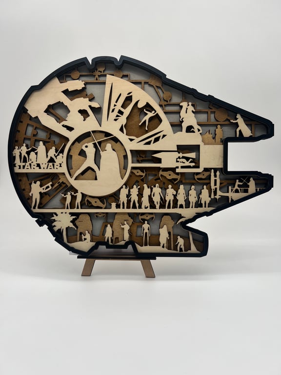 Millennium Falcon - laser cut decoration. 