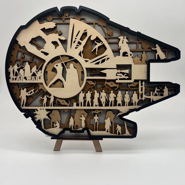 Millennium Falcon - laser cut decoration. 