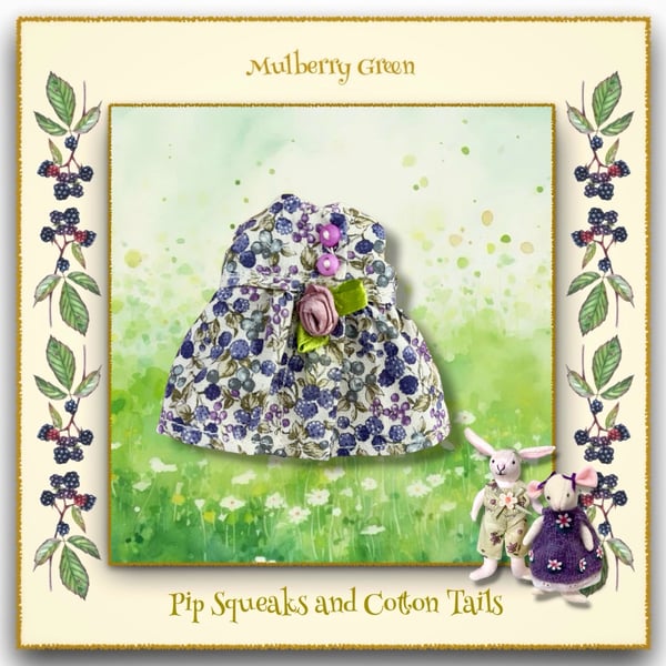 Lavender Flowers Dress to fit the Pip Squeaks and Cotton Tails 