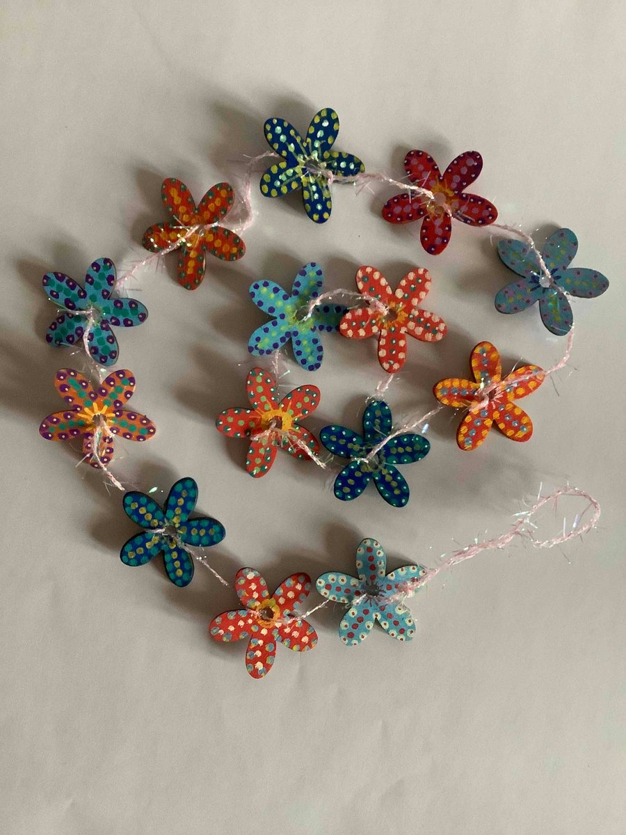 Delicate flower mobile